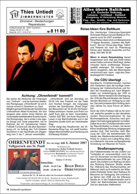 Nr. 449 – November 2006-2 - Blickpunkt Quickborn