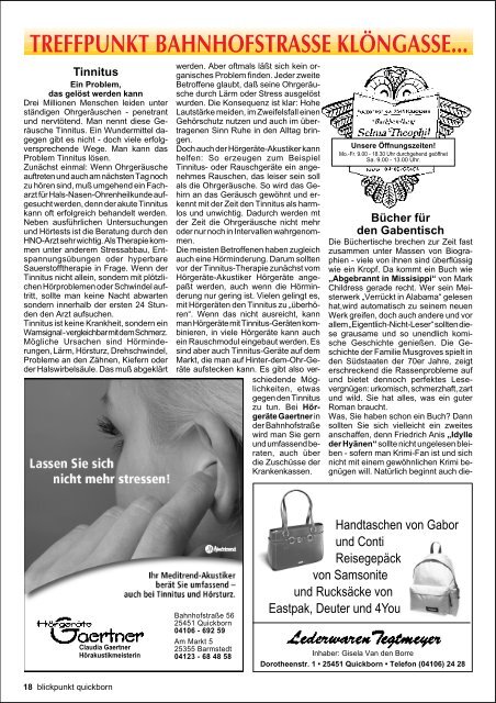 Nr. 449 – November 2006-2 - Blickpunkt Quickborn