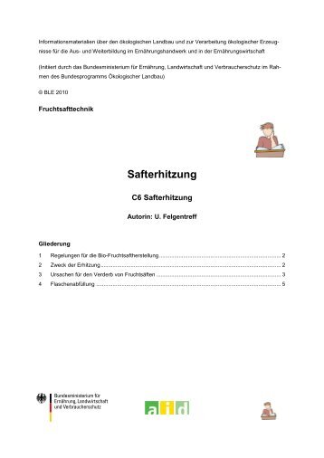 Safterhitzung - Oekolandbau.de