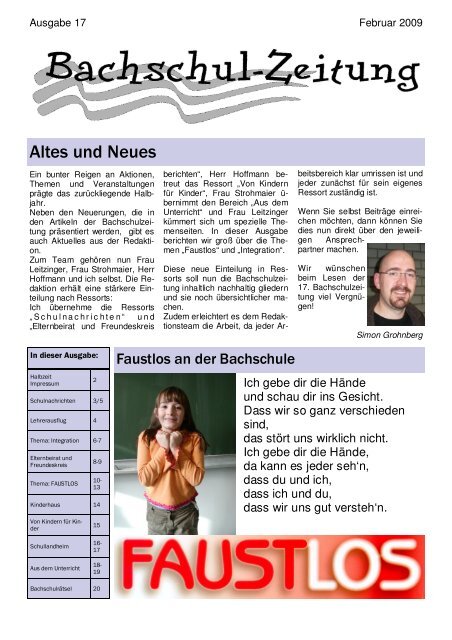 Ausgabe 17 - Bachschule Feuerbach