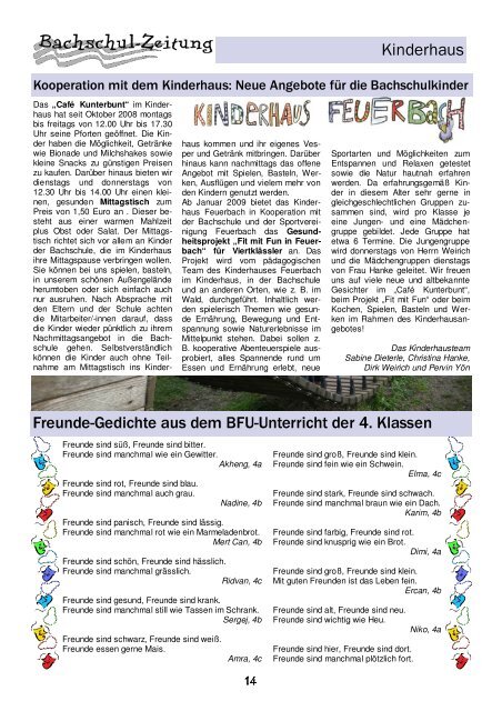 Ausgabe 17 - Bachschule Feuerbach