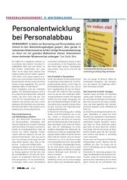 Personalentwicklung bei Personalabbau - Kommunikations-Kolleg ...