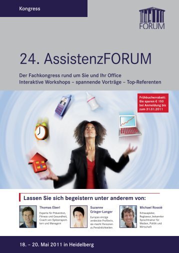 24. AssistenzFORUM - Thomas-Eberl.de