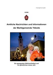 Amtliche Nachrichten Ausgabe 9/2006 - Marktgemeinde Ybbsitz