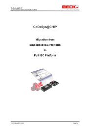 Codesys@chip Migration from Embedded IEC ... - Beck IPC Gmbh