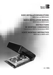 QUICK INSTALLATION MANUAL - Telecom Behnke