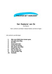 Der Zauberer von Oz - Songtexte - Theater mit Horizont