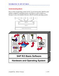 Hardware and Operating System SAP R/3 Basis ... - SAP Techies