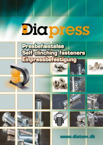 Presbefæstelse Self clinching fasteners ... - Diatom A/S