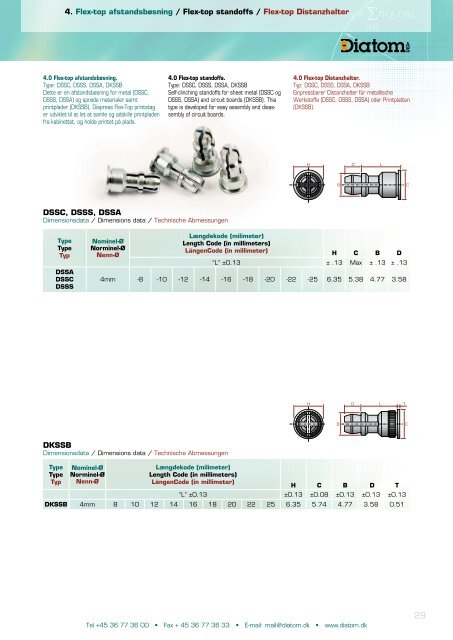 Presbefæstelse Self clinching fasteners ... - Diatom A/S