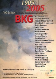 Chronik von 2005 - Bergische Kunstgenossenschaft
