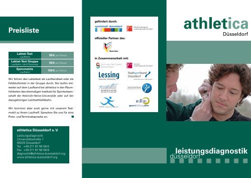 leistungsdiagnostik - athletica Düsseldorf