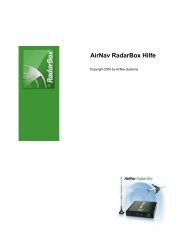 AirNav RadarBox Hilfe - WiMo