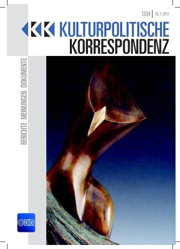 Ausgabe 1334 als PDF zum Download - Kulturportal West Ost