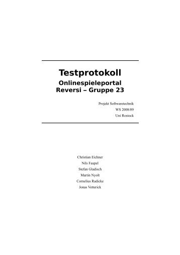 Testprotokoll