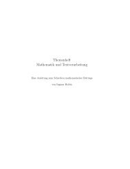 Themenheft Mathematik und Textverarbeitung