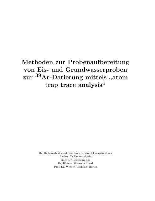 Fakultät für Physik und Astronomie Ruprecht-Karls-Universität ...