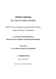 Global Listening Ein Test mit vielen Facetten - Osteopathic Research