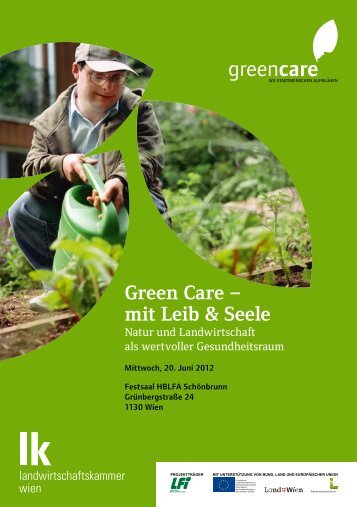 Einladung zur 1. Green Care Tagung - Hauptverband