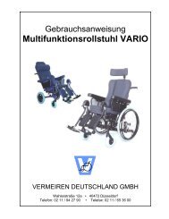 Multifunktionsrollstuhl VARIO - Vermeiren