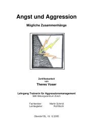 Angst und Aggression-Mögliche Zusammenhänge