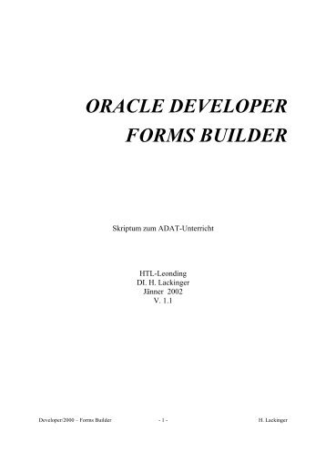 OracleForms_Lackinge.. - Duke - HTL Leonding