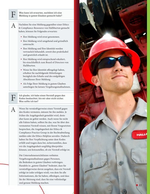 Code of Business Conduct Verhaltenskodex des ... - Halliburton