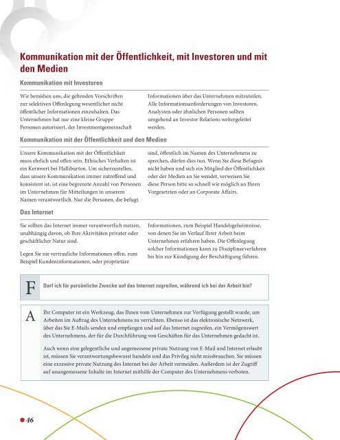 Code of Business Conduct Verhaltenskodex des ... - Halliburton