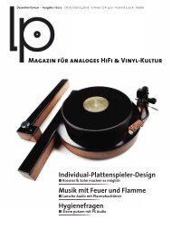 Magazin für analoges HiFi & Vinyl-Kultur Individual-Plattenspieler ...