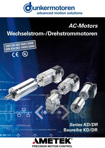 AC-Motors Wechselstrom-/Drehstrommotoren - Dunkermotoren