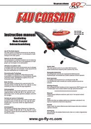 Instruction manual - Notices Miniplanes