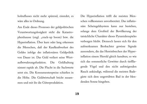 Analyse: Wirtschaftskrise - Institut für Wertewirtschaft