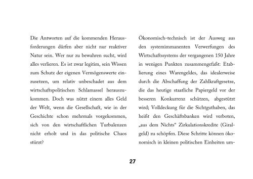 Analyse: Wirtschaftskrise - Institut für Wertewirtschaft