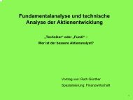 Fundamentalanalyse Und Technische Analyse Der Aktienentwicklung