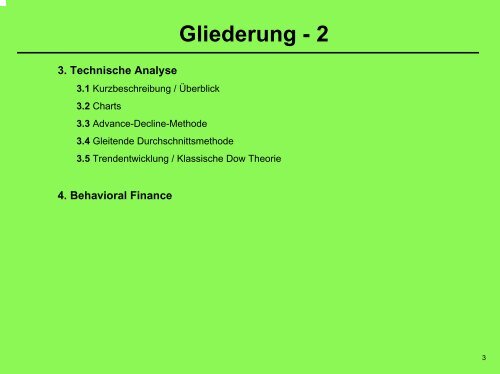 Fundamentalanalyse Und Technische Analyse Der Aktienentwicklung