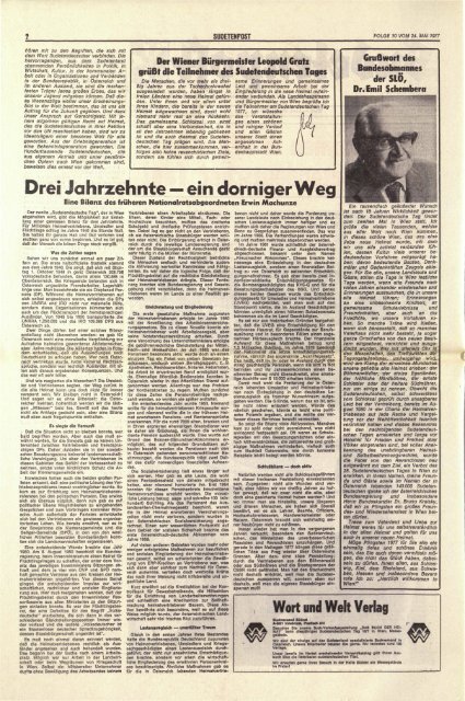 Willkommen in Wien zum 28. Sudetendeutschen Tag! - Sudetenpost