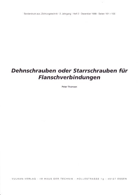 Vdi2230 1986 - Schraubenverbindungen Gewinde Springerprofessional De