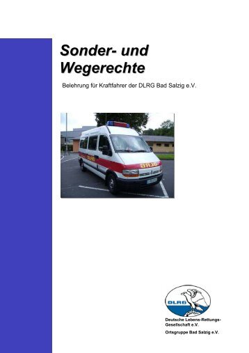 Belehrung für Kraftfahrer - DLRG Bad Salzig eV