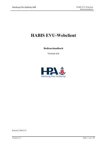 HABIS EVU-Webclient - TransPORT RAIL