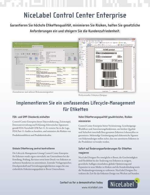 NiceLabel Control Center Enterprise