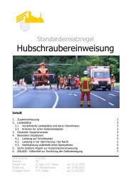 Hubschraubereinweisung - FEUERWEHR Gemeinde Laufach