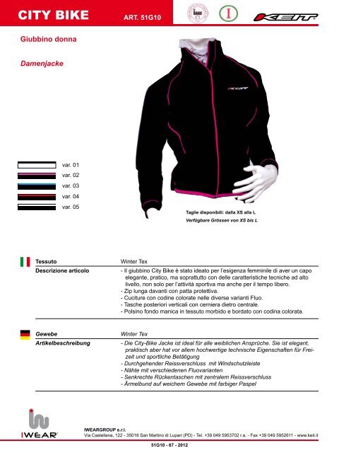 catalogo 2012/13 iwear - Iweargroup