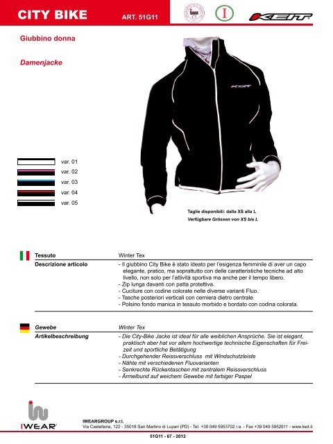 catalogo 2012/13 iwear - Iweargroup