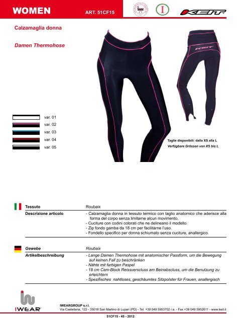 catalogo 2012/13 iwear - Iweargroup