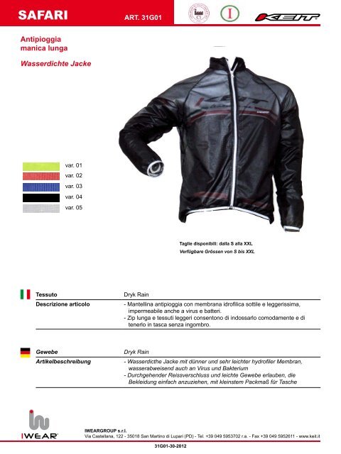 catalogo 2012/13 iwear - Iweargroup