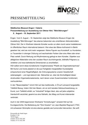 press release - Ottmar Hörl