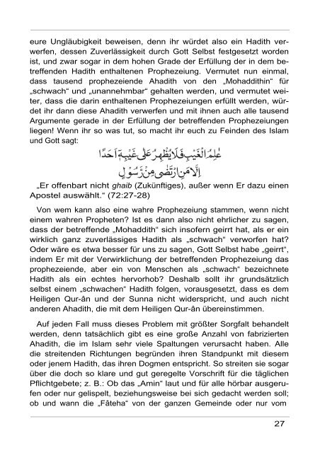 Unsere Lehre Hadhrat Mirza Ghulam Ahmad(as) - Ahmadiyya ...