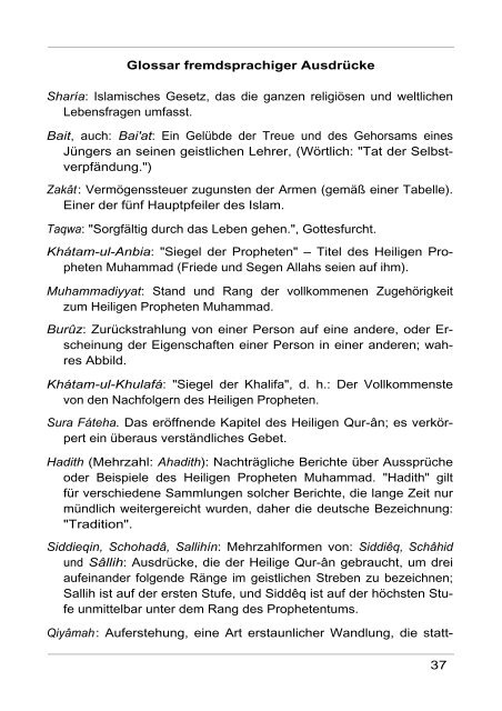 Unsere Lehre Hadhrat Mirza Ghulam Ahmad(as) - Ahmadiyya ...