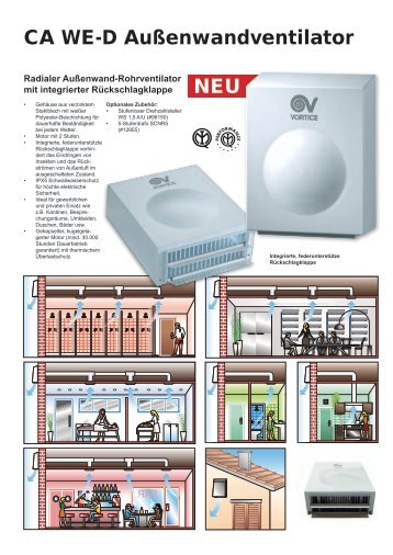 CA WE-D Außenwandventilator NEU