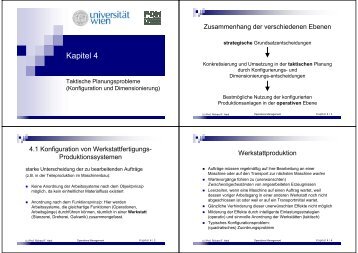 Kapitel 4 - Lehrstuhl für Produktion und Logistik